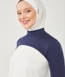 Melodi Scarf Kadın Tesettür Bolero Beyaz - Görsel 3