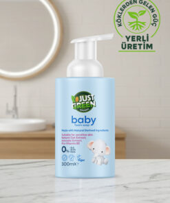 Just Green Organic Baby Köpük El Sabunu Bitkisel İçerikli Hassas Ciltler İçin 300 ml - Görsel 3