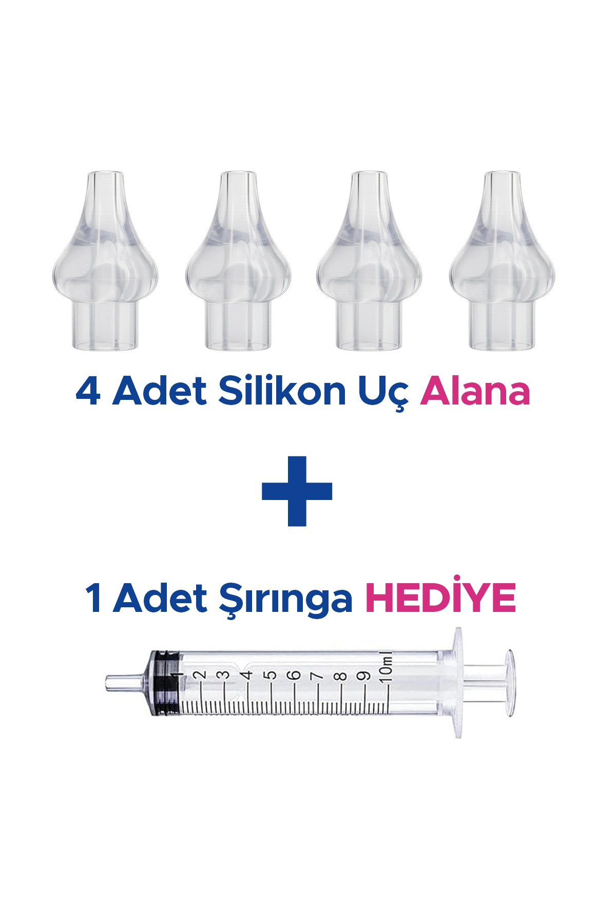 Aura Bebe Burun Yıkama Şırıngası Silikon Yedek Ucu - Görsel 3