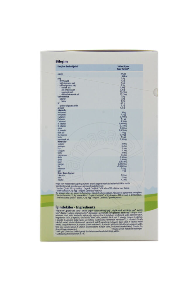 Hipp 1 Organik Combiotic 800 gr Bebek Sütü - Görsel 2