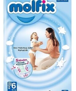 Molfix Bebek Bezi 6 Beden Extra Large 15 Kg 62'li Bantlı Bez
