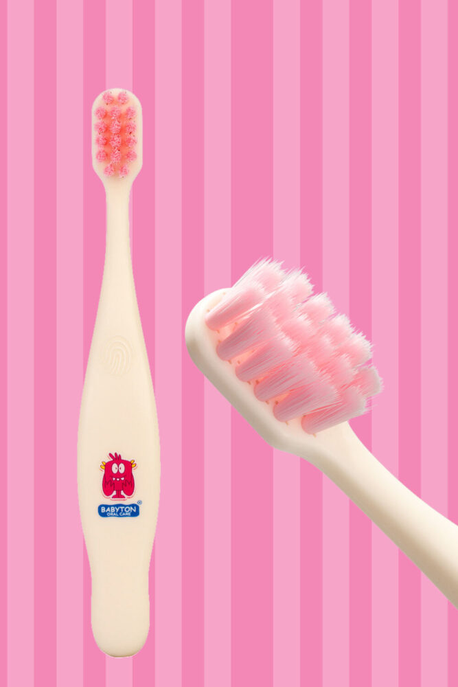 BABYTON Ekolojik Diş Fırçası Pinky - Görsel 3