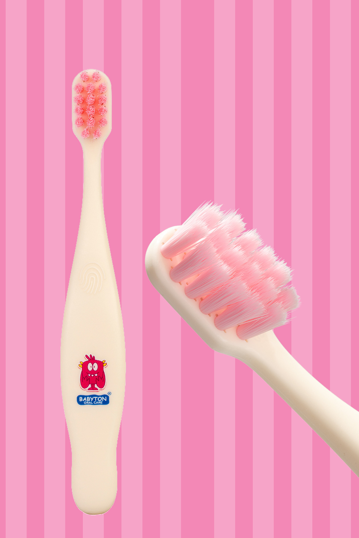 BABYTON Ekolojik Diş Fırçası Pinky - Görsel 3