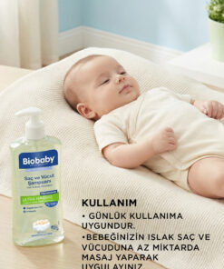 Biobaby Ultra Hassas Saç Ve Vücut Şampuanı 500 ml Prebiyotik Allman Papatyası - Organik Içerik 2 Li Set - Görsel 3