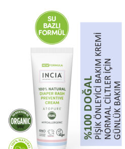 INCIA ATOPURE ® 0 Doğal Pişik Önleyici Krem Yenidoğan Nemlendirici Koruyucu Hassas Bakım 60 ml