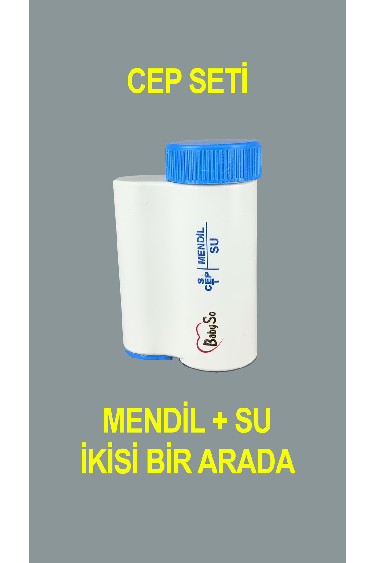 BABYSO Sıkıştırılmış Bebek Mendili Seyahat Seti 6 Mendil Kapasiteli