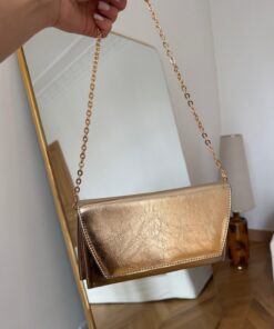 Alternative view of Tina İstanbul Zincir Askılı Portföy Çanta Gold
