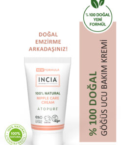 INCIA ATOPURE ® 0 Doğal Göğüs Ucu Bakım Kremi Yumuşatma ve Koruma Lanolin İçermez 30 ml