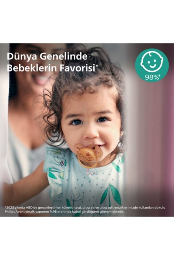 Philips Avent Ultra Soft Emzik 6-18 Ay, 2'li Kız, SCF091/18 - Görsel 2