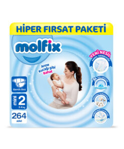 Molfix Kanal Teknolojisi Hiper Fırsat Paketi 2 Beden Mini 264 Adet