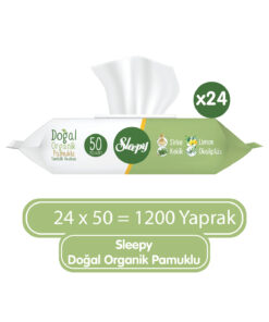 Sleepy Doğal Organik Pamuklu Temizlik Havlusu 24x50