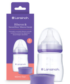LANSINOH 160 ml Biberon ve NaturalWave® Biberon Emziği (1 Ay+)