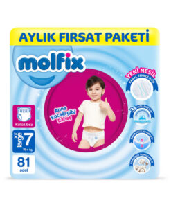 Molfix Pants Bebek Bezi 7 Beden XXL Aylık Fırsat Paketi 81 Adet