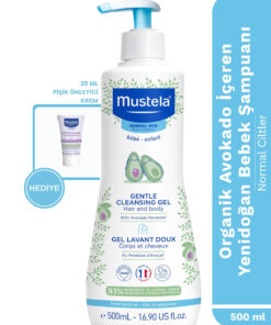 Mustela Organik Avokado İçeren Yenidoğan Bebek Şampuan 500ml+20 ml VBC Pişik Deneme Kremi