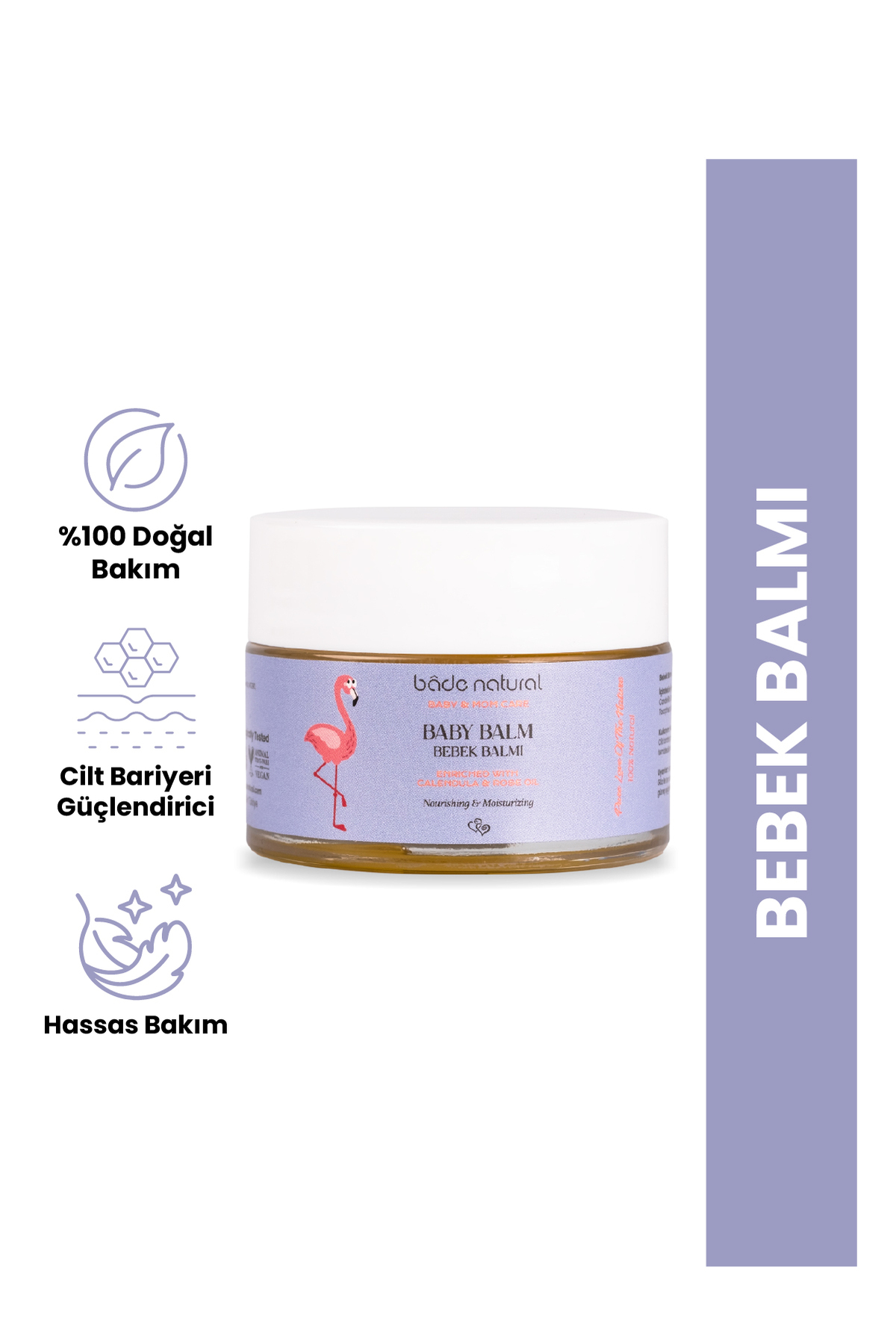 Bade Natural Besleyici Ve Rahatlatıcı 0 Doğal Bebek Balmı 50 ml