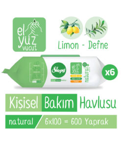 Sleepy Natural Kişisel Bakım Havlusu 6x100 (600 Yaprak)