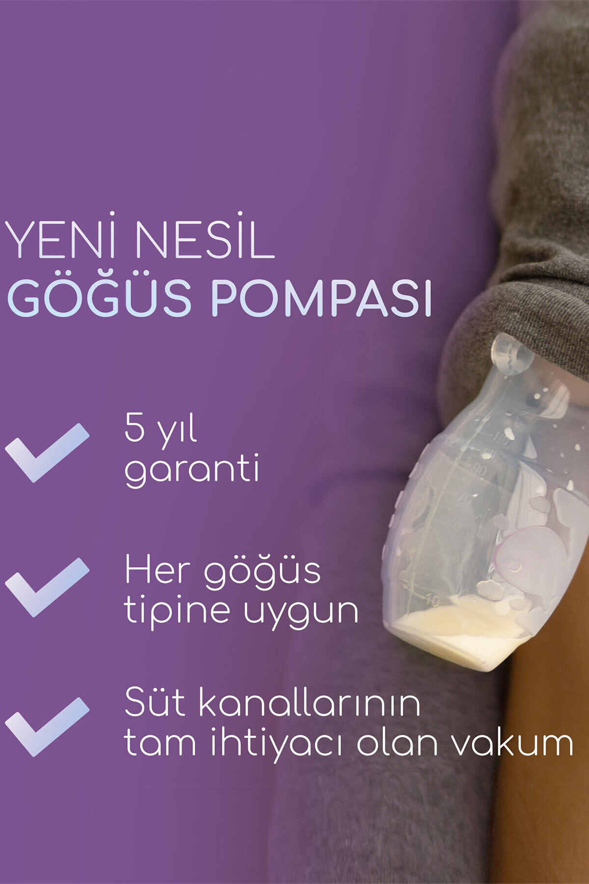 Mochi Göğüs Pompası 120 ml 0 Ay+ - Görsel 3