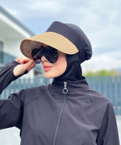 Remsa Mayo Katlanır Vizör Hasır Şapka Güneş Koruyucu Siperlik Camel Rş-44