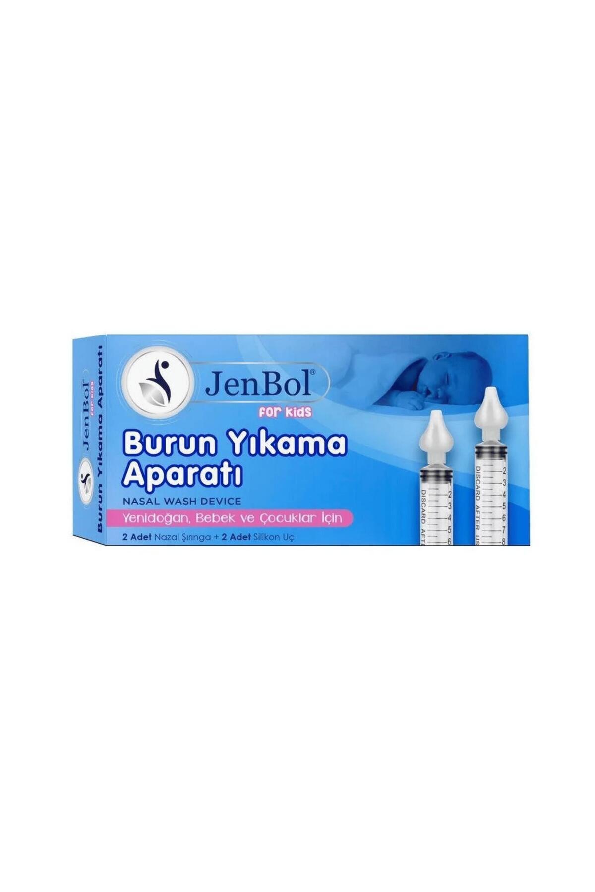 Jenbol - ÇOCUK BEBEK BURUN YIKAMA APARATI 2 ADET NAZAL ŞIRINGA 2 ADET SİLİKON UÇ