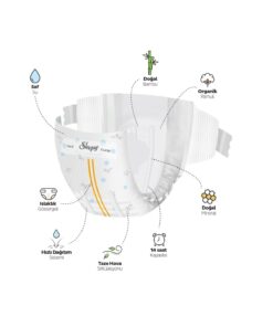 Sleepy Bio Natural Premium Plus Airbag Comfort Mega Paket Bebek Bezi 6 Numara Xlarge 96 Adet - Görsel 3