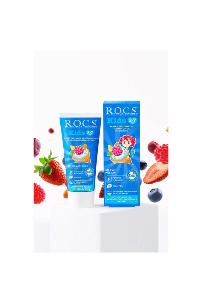 R.O.C.S. Rocs Kids 3-7 Yaş Meyve Külahı Diş Macunu 35 ml - Görsel 2