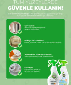 Just Green Organic Baby Leke Çıkartıcı - Bebekler Için 0 Doğal Ve 0 Bitkisel Temizlik, 500 ml Yerli Üretim, Vegan - Görsel 3