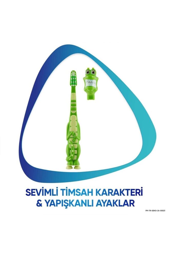 Sensodyne Promine 3-5 Yaş Çocuklar İçin Sevimli Timsah Karakterli Diş Fırçası Yumuşak - Görsel 2