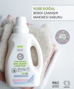INCIA 0 Doğal Bebek Çamaşır Sabunu (Bitkisel Deterjan) Yumuşatıcılı Lavanta 750 ml - Görsel 3