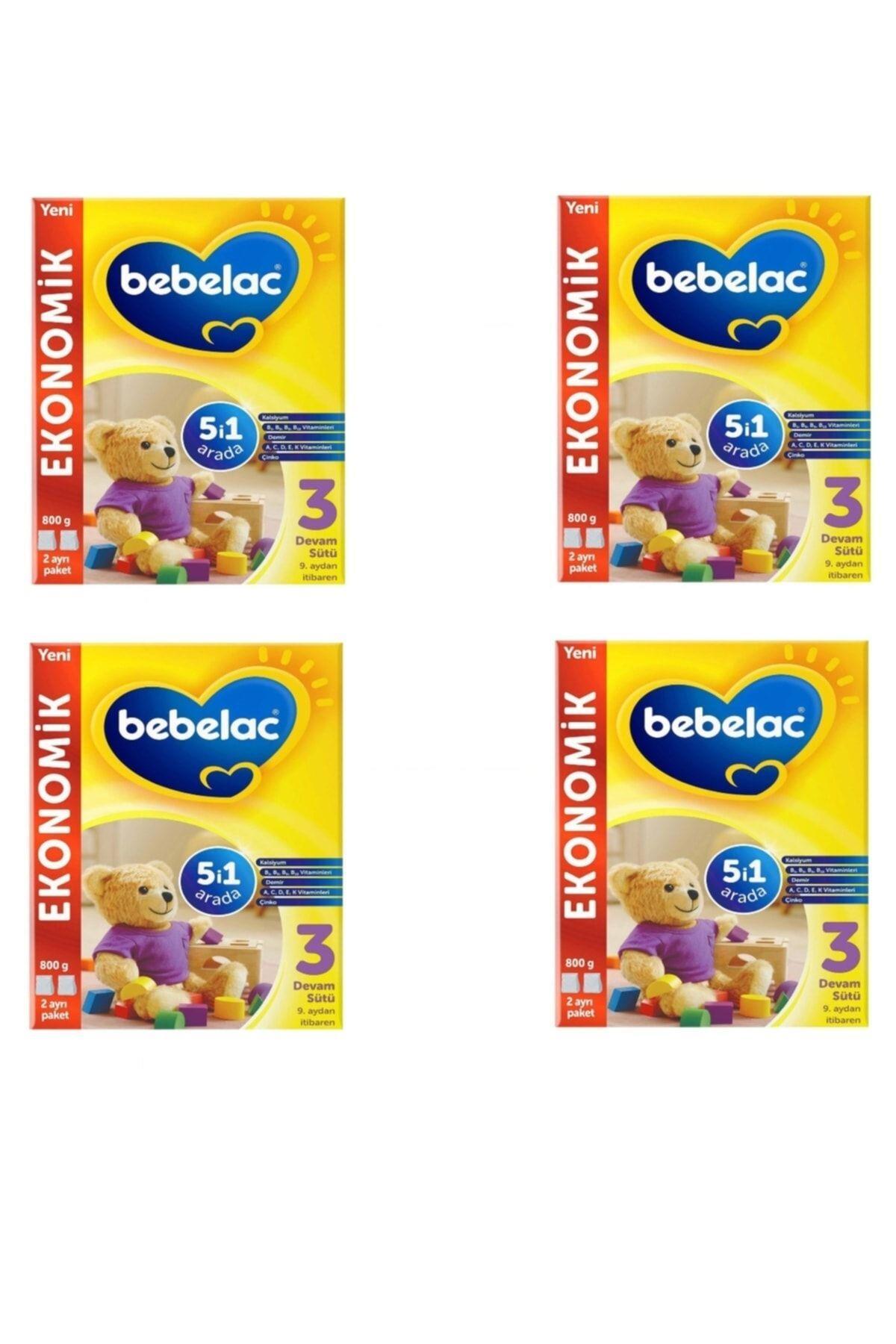 Bebelac 3 Numara Devam Sütü 800 Gr X 4 Adet