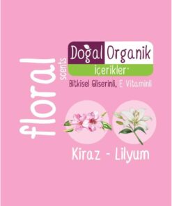 Sleepy Floral Kişisel Bakım Havlusu Çanta Boy 25 Yaprak - Görsel 3