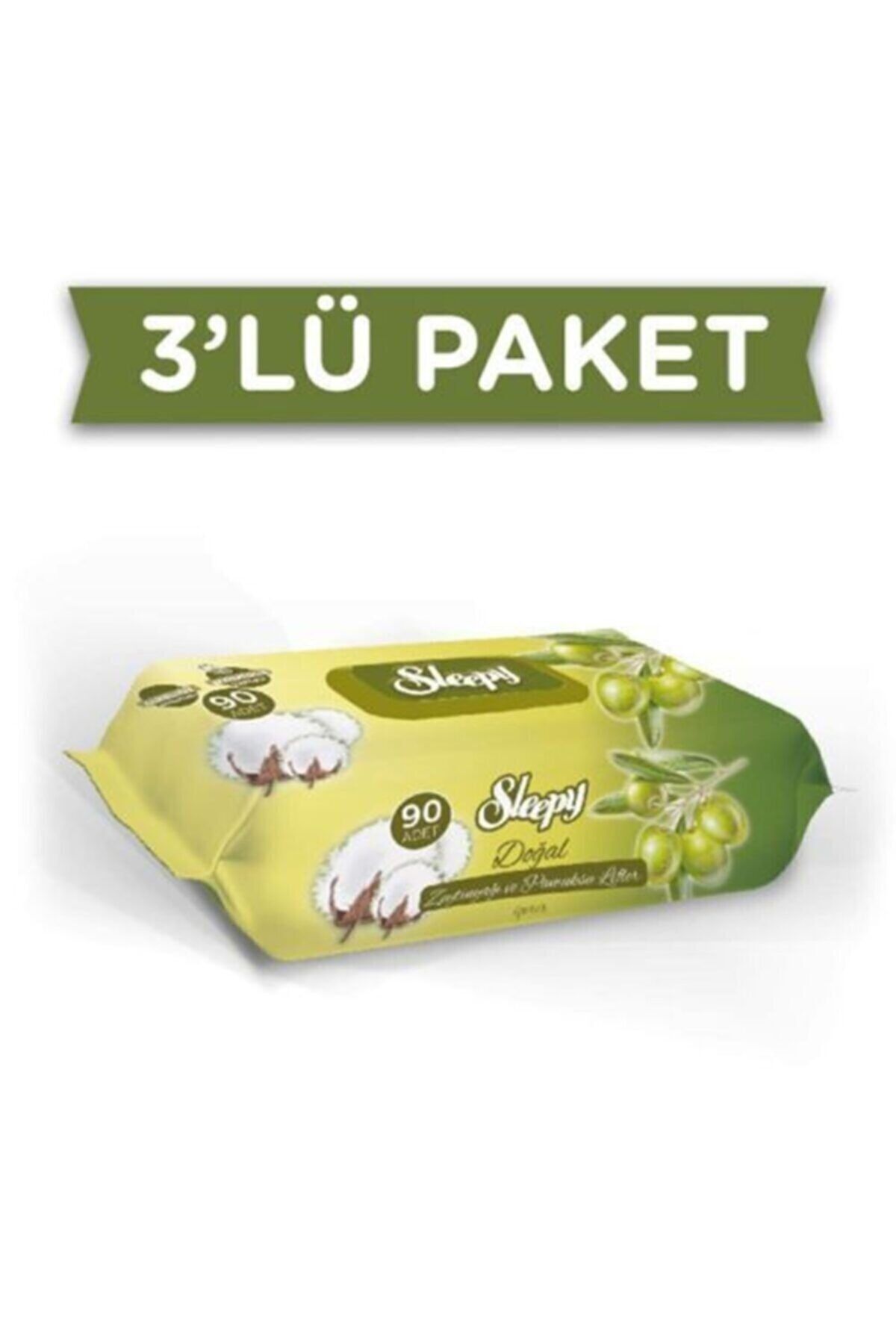 Sleepy Zeytinyağlı Islak Havlu 90'lı x 3'lü Paket - 270 Yaprak