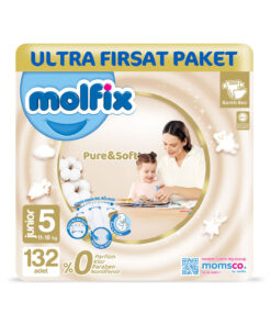 Molfix Pure & Soft Bebek Bezi 5 Beden Junior 132 Adet
