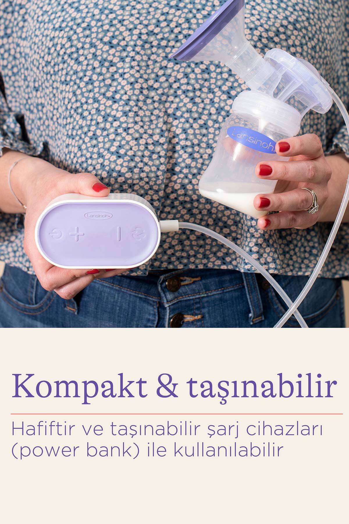 LANSINOH Kompakt Tekli Elektrikli Göğüs Pompası - Görsel 3