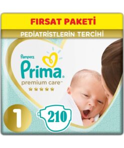 Prima Premium Care Bebek Bezi Beden:1 (2-5Kg) Yeni Doğan 210 Adet Ekonomik Fırsat Pk