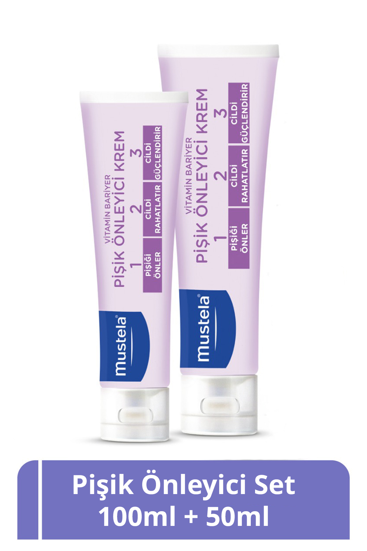 Mustela Vitamin Barrier Cream 1.2.3 Pişik Kremi 100 ml 50 ml Set