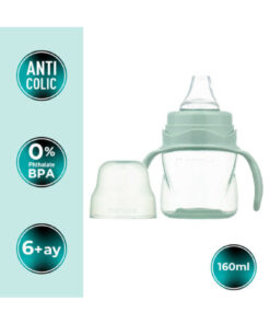 Alternative view of Mamajoo Antikolik Akıtmaz Alıştırma Bardağı 160 ml Powder Green, 6 Ay+