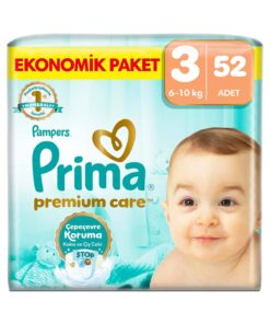Prima Bebek Bezi Premium Care 3 Numara 52 Adet Ekonomik Paket