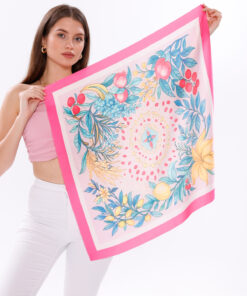 tarzınısec Tropikal Rüya Model Fular Bandana Şal Estascarf 70x70 Cm