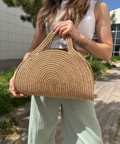 Alternative view of MaVaux Mia Hasır Jüt Clutch Çanta