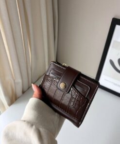 Yuka Atelier Ela Orta Boy Ayrılabilir Kartlık Detaylı Suni Deri Cüzdan
