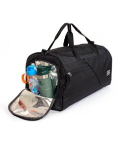 Solo Bag Ayakkabı Gözlü Termoslu Büyük Boy Unisex Siyah Spor Fitness Ve Seyahat Çantası