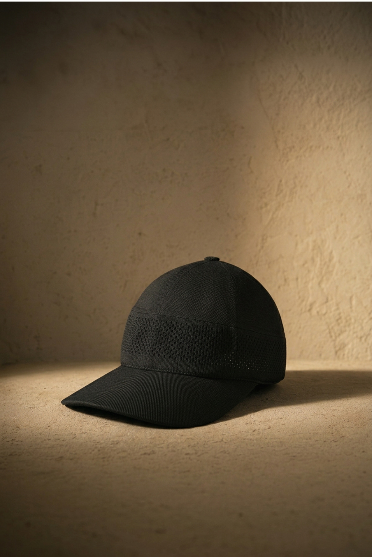 OnMyHead Unisex Spor Fileli Merserize Tenis Şapkası Yazlık Siyah