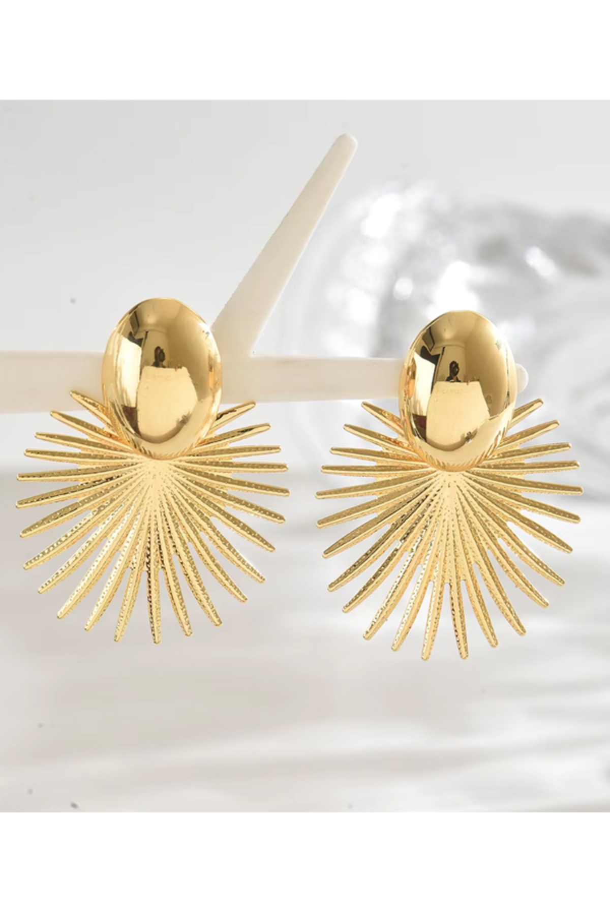 MRK Kadın Sallantılı Palmiye Flower Yaprak Küpe