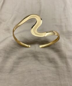 Hedef Bijuteri Dalgalı Model Gold Renk Ayarlanabilir Kol Pazu Bilekliği,Armcuff