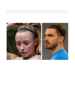 Alternative view of İnDerin 3 Adet Unisex Sporcu Saç Bandı İnce Yoga Bant Sporcu Bandı Siyah Lastik Saç Bandı