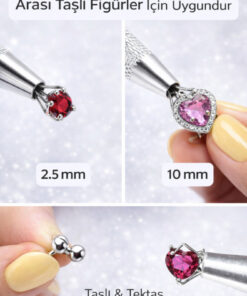 Sacce Scarves&Accessories Paslanmaz Çelik Piercing Topu Açma ve Tutma Aparatı | 6.2 cm | Çok Amaçlı Piercing Pense - Görsel 3