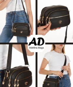 Alternative view of Adelina Bags Kadın Çapraz Askılı Günlük Siyah Omuz Çantası