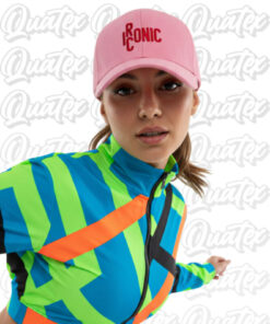 QUATEX Iconic Nakışlı Şapka – Pembe 0 Pamuk Gabardin Unisex Model - Görsel 3