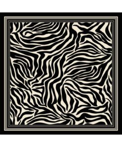 Alternative view of tarzınısec Tarzını Seç Siyah Zebra Fular / Bandana / Aksesuar / Şal / Eşarp 70x70