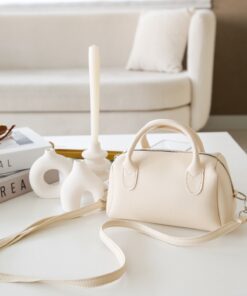 LİZZY BAG Krem Suni Deri Tek Bölmeli Fermuarlı Ayarlanabilir Askılı El, Kol Ve Omuz Çantası E:20 U:12
